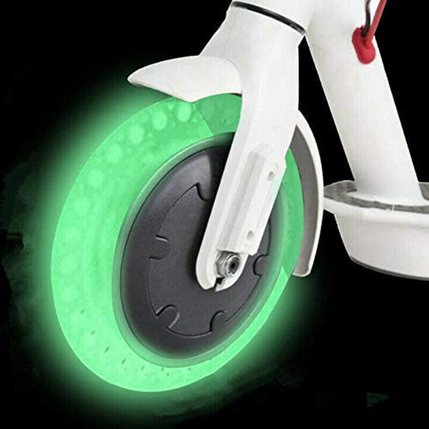 Chuancheng Fluorescent Tire for Xiaomi Mijia M365, 8.5Inch Solid Wheels for Electric Scooter Tubeless Solid Tire Replacement Outer Cover Tire 8 1/2×2 Escooter Tire