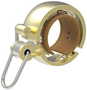 Knog Oi Bike Bell - Original & Luxe Styles, Built in Cable-Clip, Adult/Youth Bicycle Bell (Black, Copper, Brass, Aluminum)