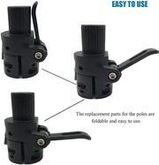 Generic Brands GLDYTIMES Folding Pole Base, Lock Screw Hook Metal Connector Replacement Spare Parts Compatible for Xiaomi Mijia M365 Electric Scooter（Black）