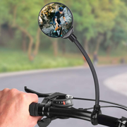 2 Pack Bike Mirror Handlebar Long Rearview Mirrors Rotatable and Adjustable Bicycle Rearview Mirror Bycicles Accessories for Ride Safely Electric Bicycle Moped Cycling