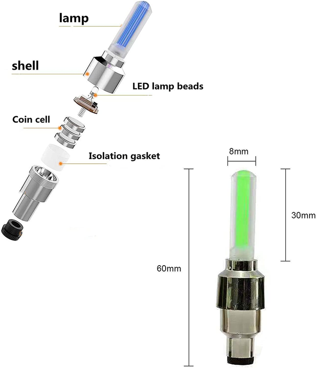 JAIZAIWJ USB Rechargeable Bicycle Lights Set 3LED Light Modes Waterproof Bike Lights Front and Back Taillight 4Pcs Bike Wheel Lights for Men Women Kids Road Mountain Cycling(2Cables/12 Batteries)