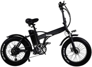 D&XQX Folding Electric Bike, Lightweight Foldable Compact Bike 7 Speed Beach Cruiser - 20 Inch Wheels, Mechanical Shock Absorber, Pedal Assist Unisex Bicycle, 48V/10AH