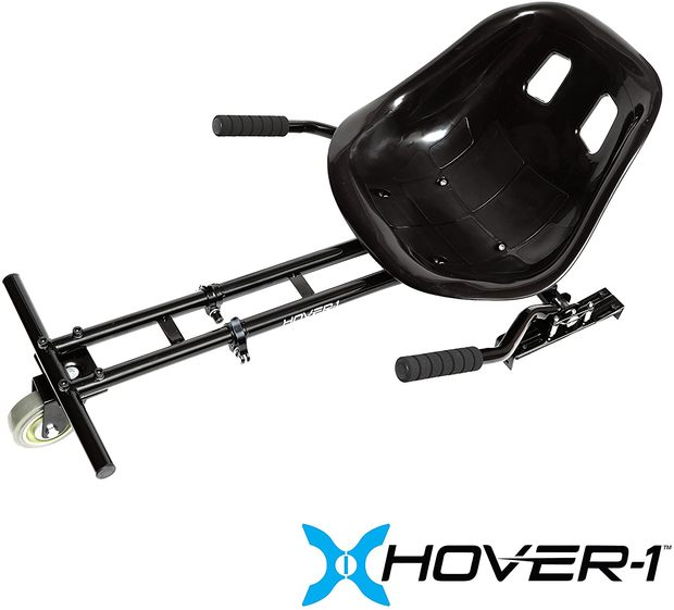 Hover-1 Kart Buggy Attachment | Compatible with All 6.5" & 8" Electric Hoverboards, Hand-Operated Rear Wheel Control, Adjustable Frame & Straps, Easy Assembly & Install