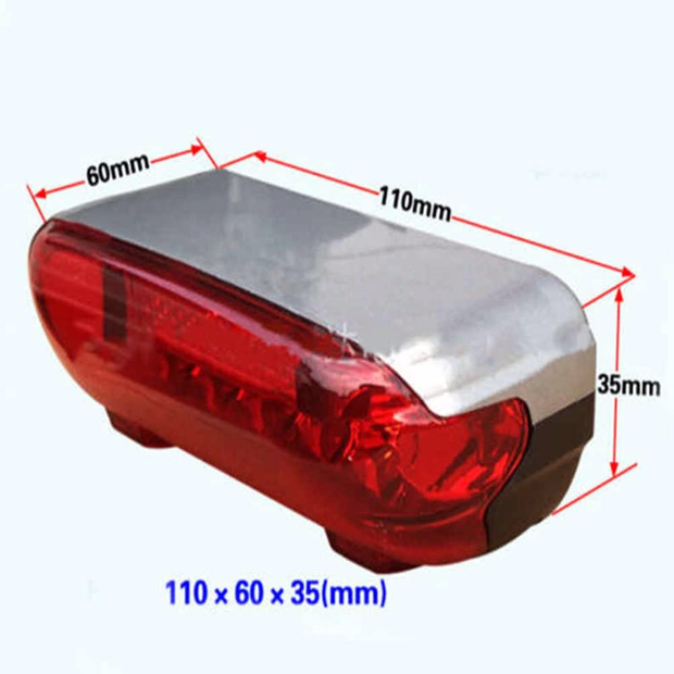 WYQ 48V LED Tail Light Scooter E-Bike Turn Signal Rear Lamp Electric Bicycle