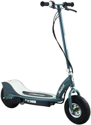 Razor E300 Rechargeable Electric Motorized Ride on Kid Scooters, 1 Gray & 1 Blue