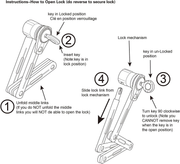 Bike Lock Folding Steel Joints - via Velo Bike Lock with High Security Hardened Steel Metal, Great Bike Safety Tool
