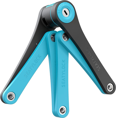 Foldylock Compact Folding Bike Lock - Award Winning Patented Lightweight High Security Bicycle Lock - Heavy Duty anti Theft Smart Secure Guard with Keys and Case for Bikes or Scooters