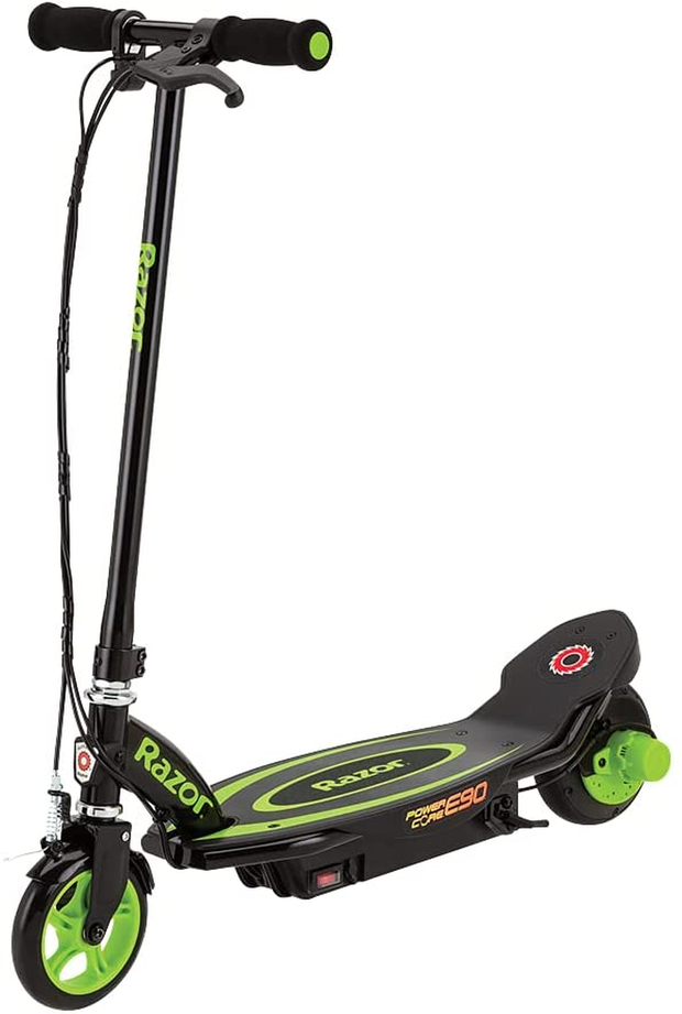 Razor Power Core E90 Electric Scooter - Hub Motor, up to 10 Mph and 80 Min Ride Time, for Kids 8 and Up