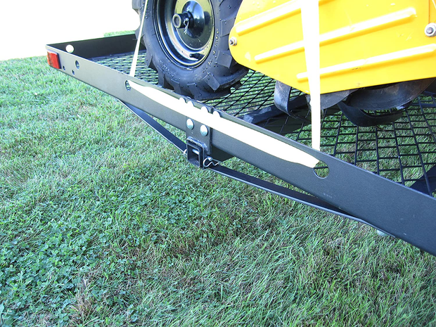 Tow Tuff 62 Inch 500 Pound Capacity Steel Cargo Carrier Trailer Car or Truck Rear Bumper Bike Rack, Fits All 2 Inch Receivers, Black