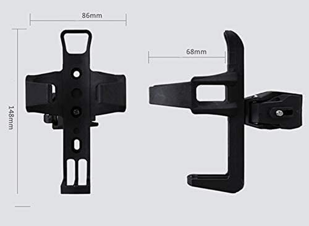 WELLSTRONG 360 Degrees Rotation Water Bottle Holder for Bike &Electric Scooter, Anti-Slip Fast Dismounting Accessories Cup Drink Holder