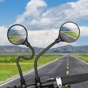 2 Pack Bike Mirror Handlebar Long Rearview Mirrors Rotatable and Adjustable Bicycle Rearview Mirror Bycicles Accessories for Ride Safely Electric Bicycle Moped Cycling