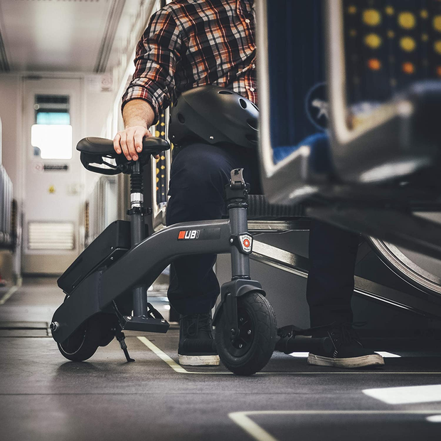 Razor UB1 Seated Electric Scooter - 8" Air Filled Front Tire, Adjustable Seat, Lightweight and Compact Design, 36V Electric Power, 250W Motor, up to 13.5 Mph