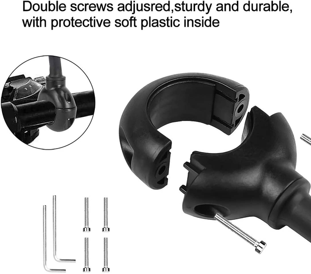 2 Pack Bike Mirror Handlebar Long Rearview Mirrors Rotatable and Adjustable Bicycle Rearview Mirror Bycicles Accessories for Ride Safely Electric Bicycle Moped Cycling