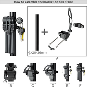 Bike Lock Folding Steel Joints - via Velo Bike Lock with High Security Hardened Steel Metal, Great Bike Safety Tool