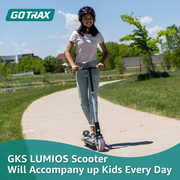 Gotrax GKS LUMIOS Electric Scooter for Kids 6-12, 150W Motor and 6" LED Front Wheel Kick Scooter, up to 4.8 Miles and 7.5Mph, UL Certified Kids Electric Scooter