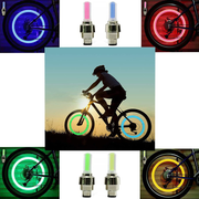 JAIZAIWJ USB Rechargeable Bicycle Lights Set 3LED Light Modes Waterproof Bike Lights Front and Back Taillight 4Pcs Bike Wheel Lights for Men Women Kids Road Mountain Cycling(2Cables/12 Batteries)