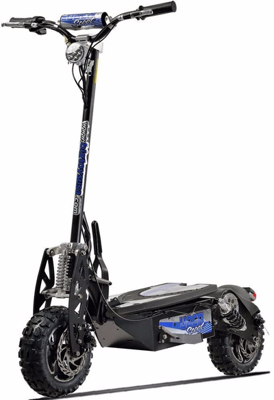 Uberscoot 1600W 48V Electric Scooter, Black, Large