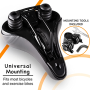 Giddy Up! Bike Seat - Comfortable Bike Saddle for Exercise and Road Bicycle with LED - Wide Padded Bicycle Saddle for Peloton - Replacement Comfort Bicycle Seat Cushion for Men and Women