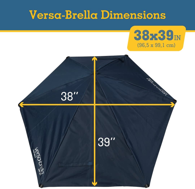 Sport-Brella Versa-Brella 4-Way Swiveling Sun Umbrella (Firebrick Red, Regular
