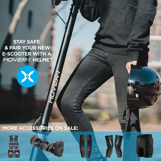 Hover-1 Aviator Electric Scooter | 15MPH, 7 Mile Range, 5HR Charge, LCD Display, 6.5 Inch High-Grip Tires, 264LB Max Weight, Cert. & Tested - Safe for Kids, Teens & Adults